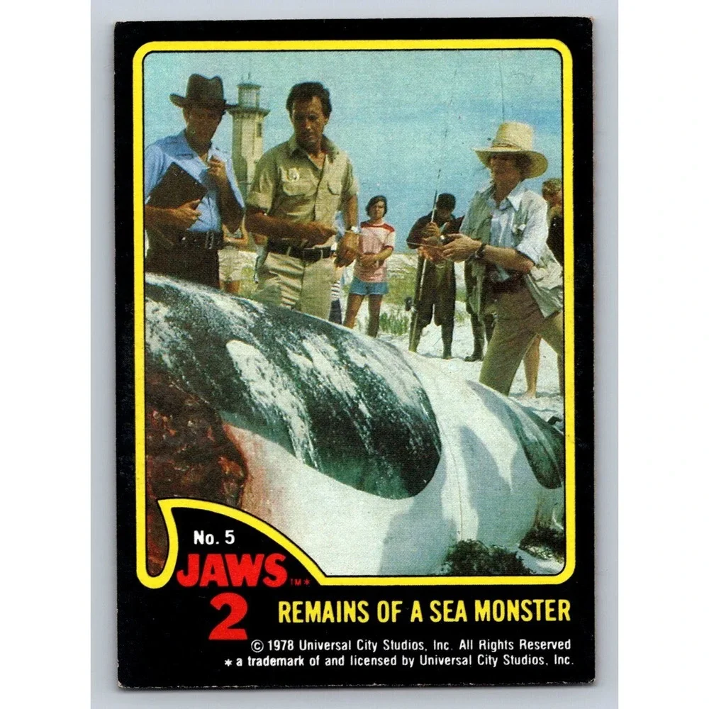 Jaws 2 Remains of a Sea Monster 1978 Universal Studios Trading Card No. 5